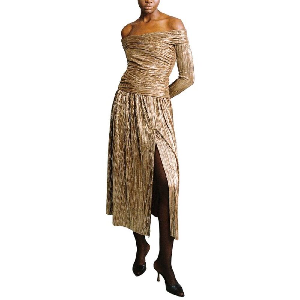 Sabina Musayev Womens  Sublime Midi Dress, Brown
